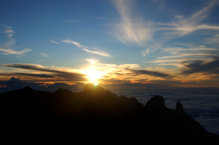 sunrise on Mount Kinabalu