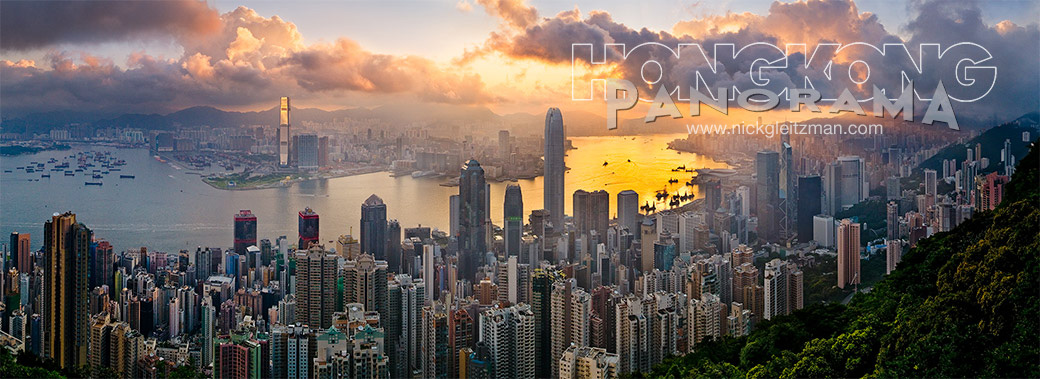 NIck Gleitzman Hong Kong, Victoria Harbour and Kowloon from The Peak at sunrise