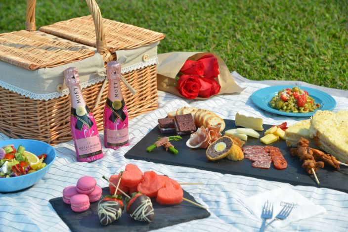 Tickled pink picnic spread, Invisible Kitchen