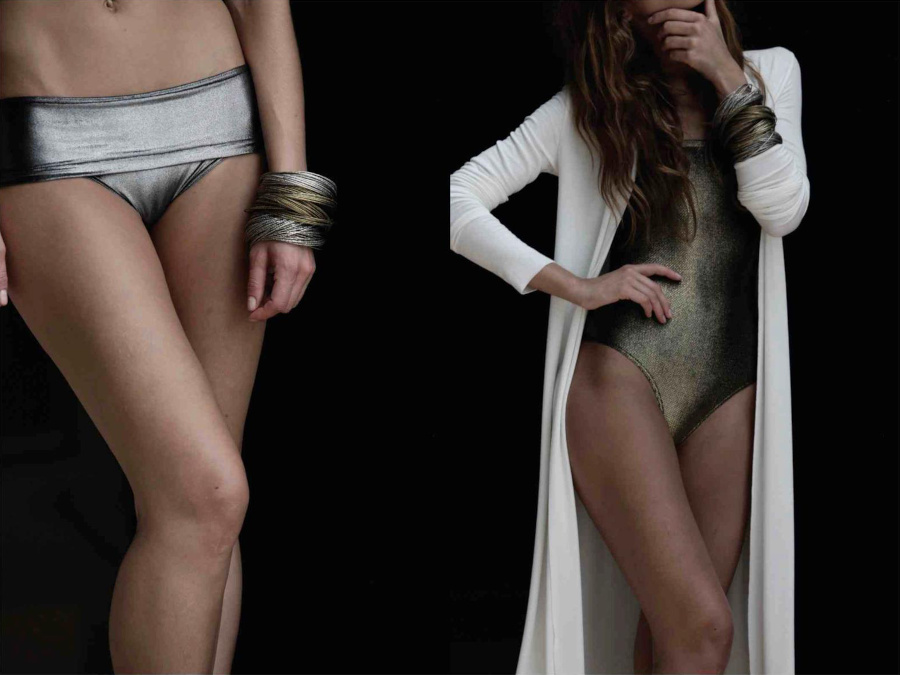 magnetic material swimsuits from marie france van damme