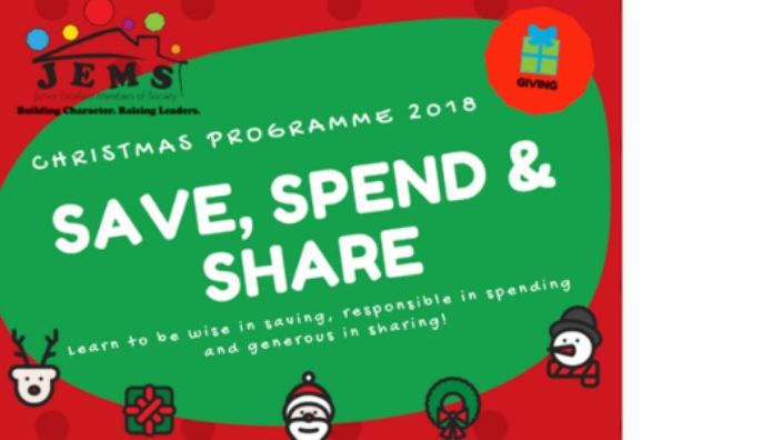 JEMS Learning House Save Spend Share Christmas Camp