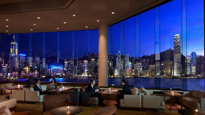 view from the Lobby Lounge at the Intercontinental