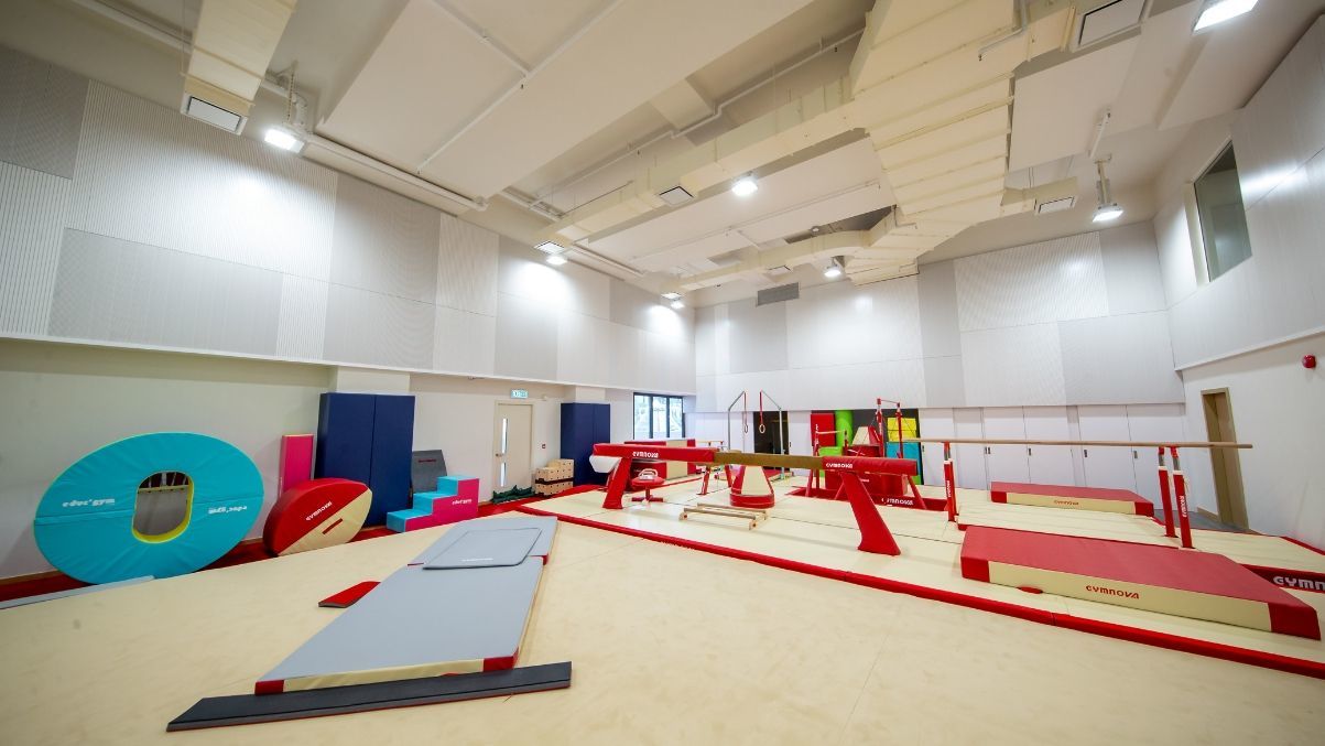 The gymnastics centre at Shrewsbury