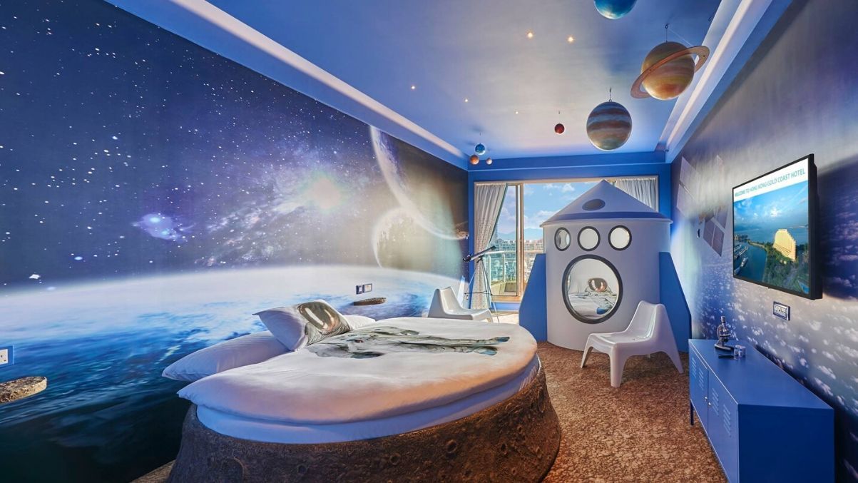 Space themed room from gold coast hotel