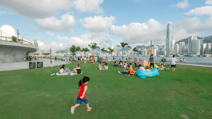 picnic at west kowloon cultural district