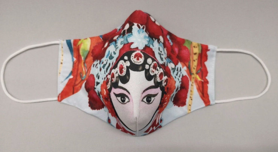 Reusable "Chinese Opera" mask