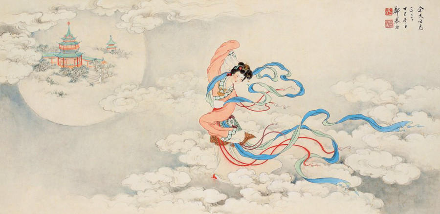 Chang E, the Chinese goddess of the moon
