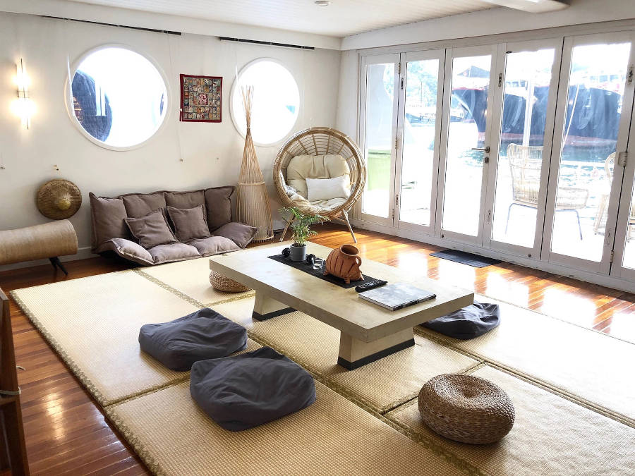 japanese style houseboat cipongo