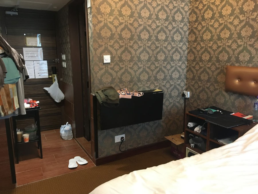 quarantine hotel room at ramada hong kong grand tsim sha tsui