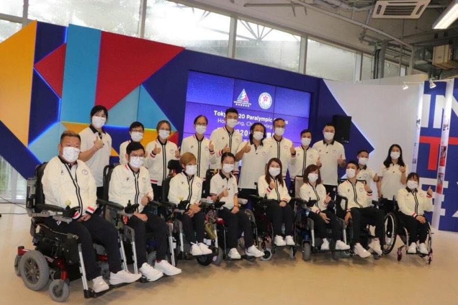 hong kong 2021 paralympics team en route to tokyo