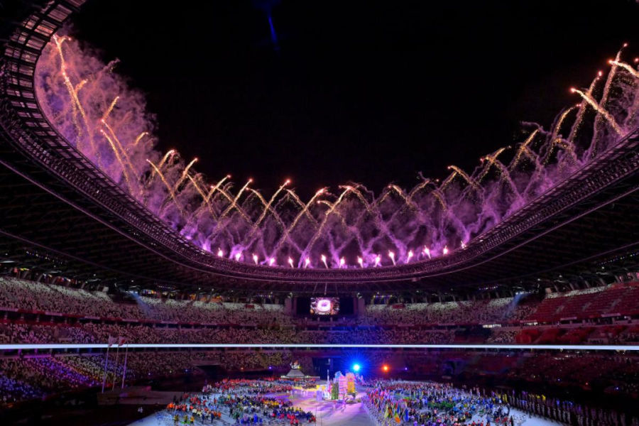 tokyo 2020 paralympics closing ceremony fireworks