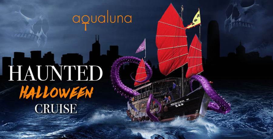 aqualune halloween junk boat cruise