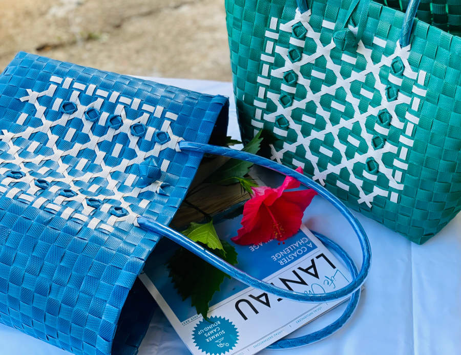 recycled plastic beach bags from tong fuker