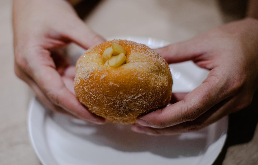 apple filled donut from hole foods hong kong