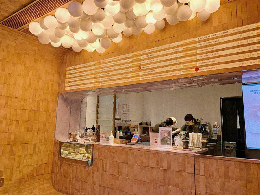 warm wooden interior of mother pearl in central