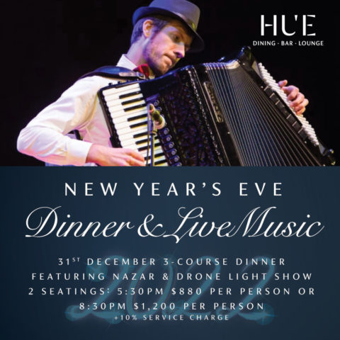nye dinner and live music at hue