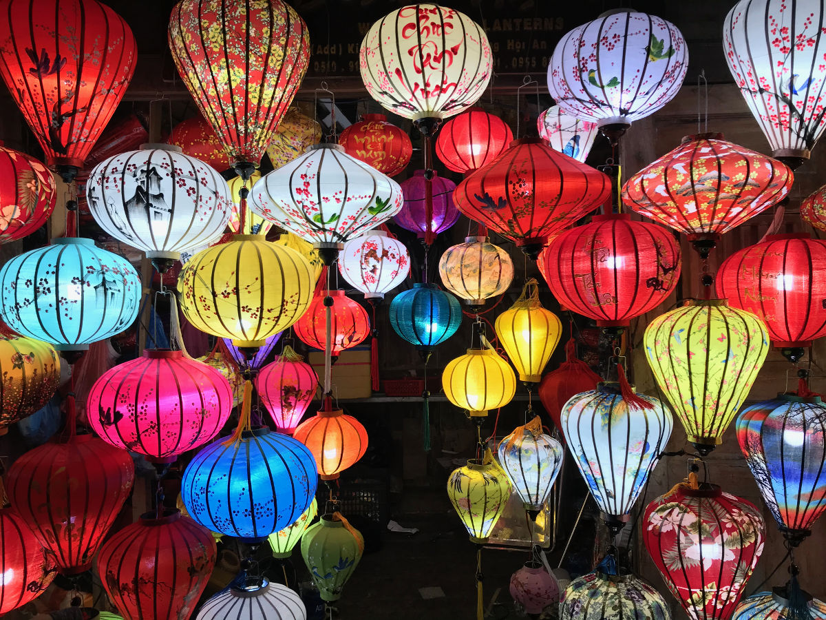 colourful lanterns for lunar new year