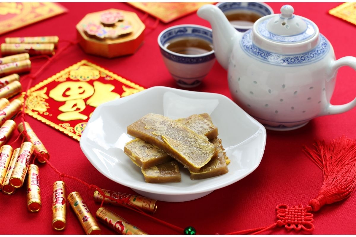 year cake or nin gau for chinese new year