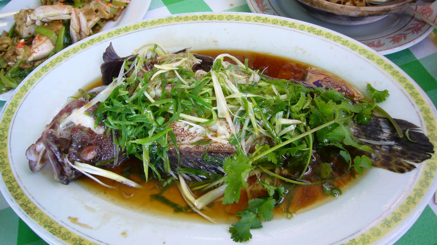 steamed fish with scallions hong kong