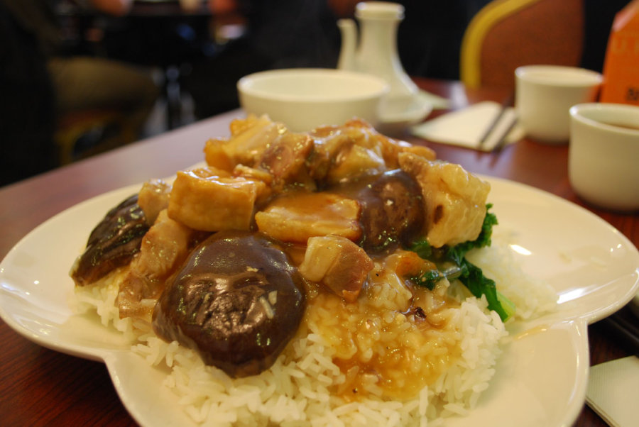 beancurd and roast pork rice hong kong