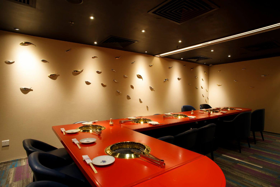 interior of meat cuisine hiro