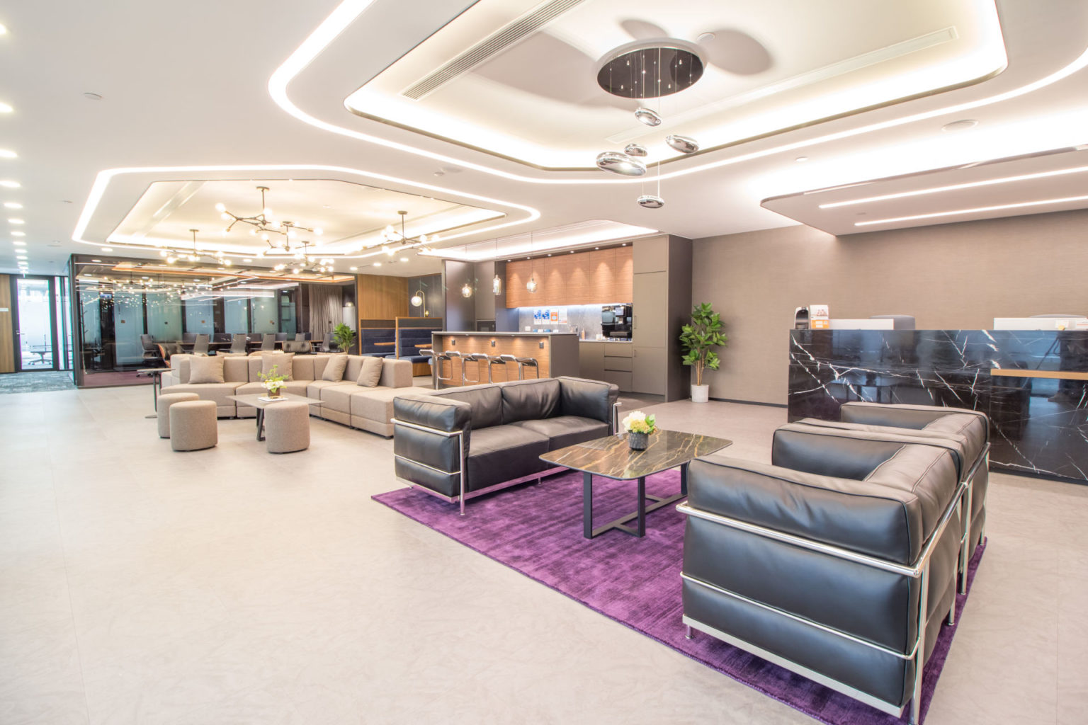 professional lounge at compass offices business centre