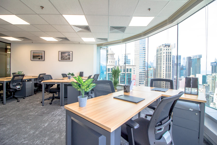 compass offices private office with cityview in hong kong