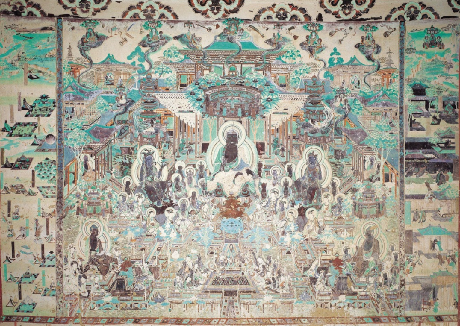 A Dunhuang treasure exhibited at the Hong Kong Heritage Museum