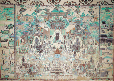 A Dunhuang treasure exhibited at the Hong Kong Heritage Museum