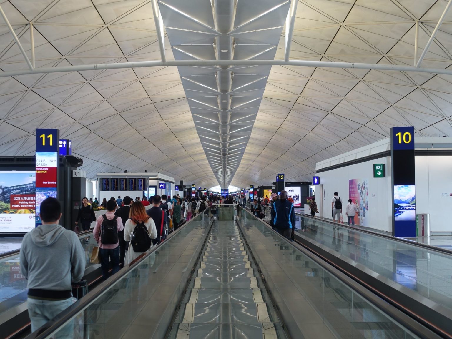 Hong Kong International Airport passengers