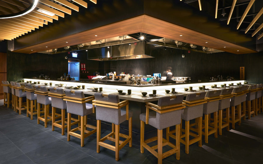 chef's bar at ikigai concepts new restaurant in hk
