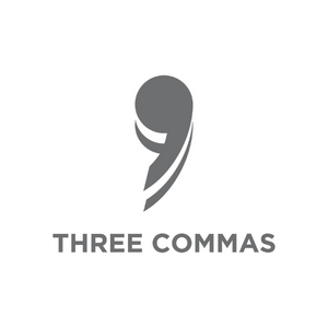 logo of three commas serviced office in Hong Kong