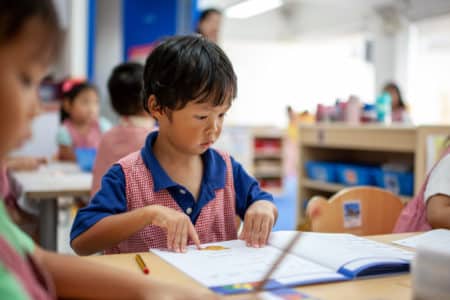 Tutor Time, Hong Kong’s Leading Holistic Bilingual English-Mandarin Preschool young boy student at tutor time international preschool in hong kong