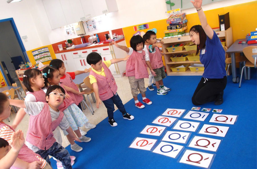 kindergarten students at tutor time hong kong