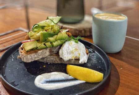delicious avo toast with poached egg from cupping roomegg