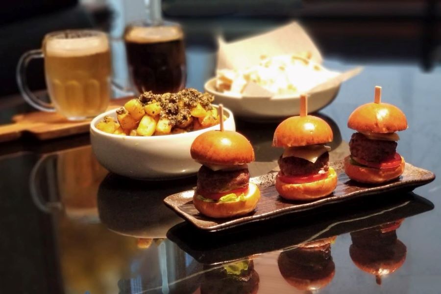 Some of the F&B offerings from The Murray as part of their staycation package. They include beer and snacks such as sliders.