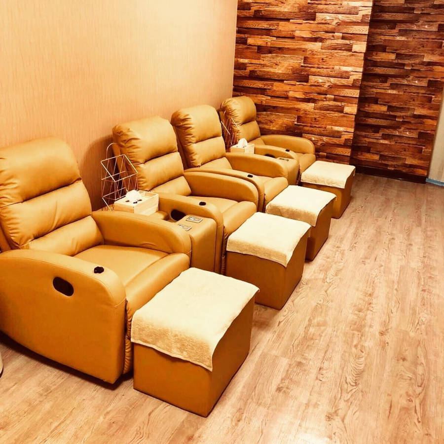 Massage chairs at LS Spa