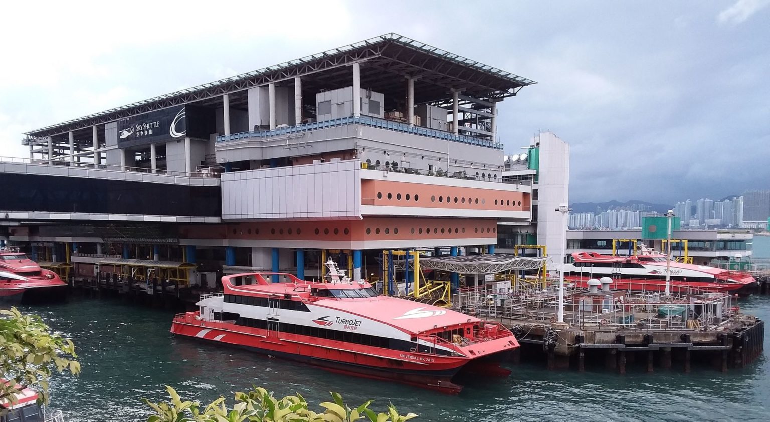 The Hong Kong-Macau ferry pier at Sheung Wan.