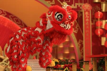 chinese new year lion dance
