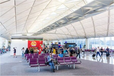 Hong Kong Airport 2 million passenger February 2023.