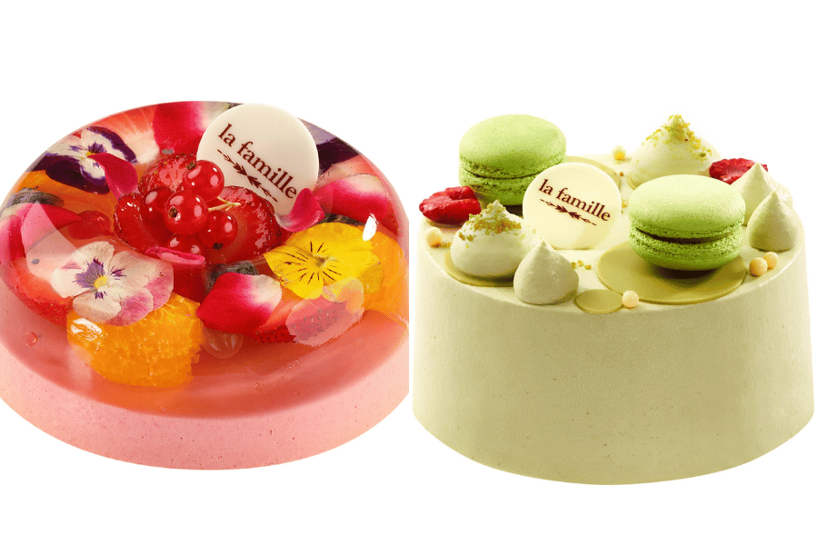 bavarois and chiffron cakes from la famille hong kong