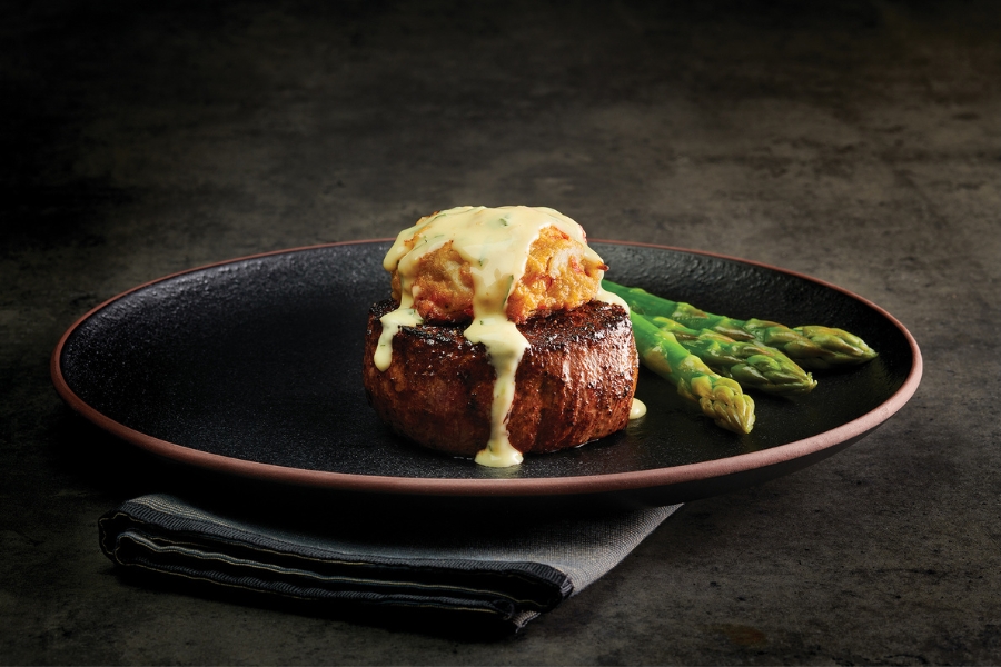 filet imperial with asparagus on the side