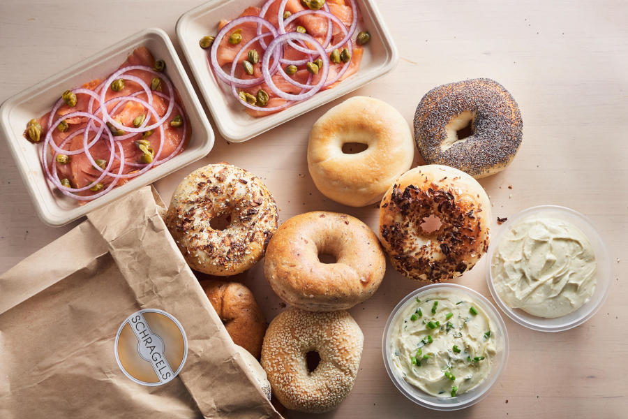 cream cheese and lox bagel set from schragels hong kong