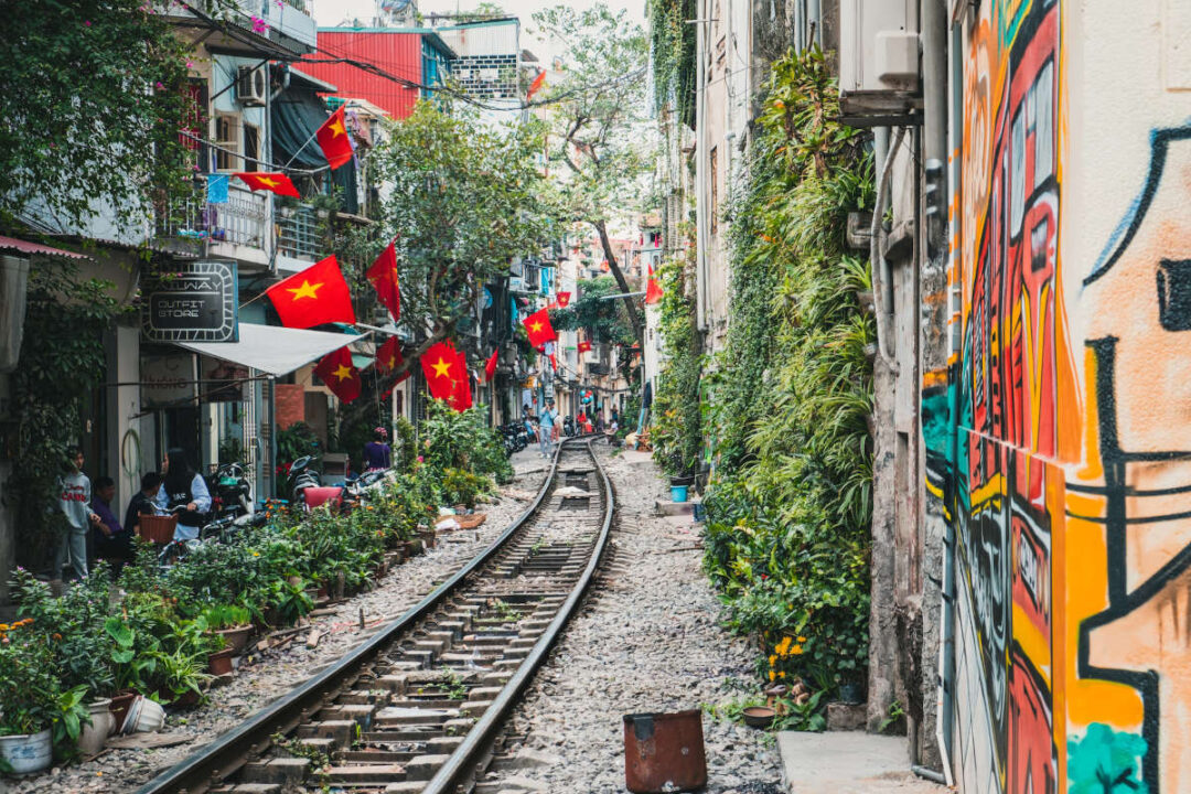 train street in hanoi