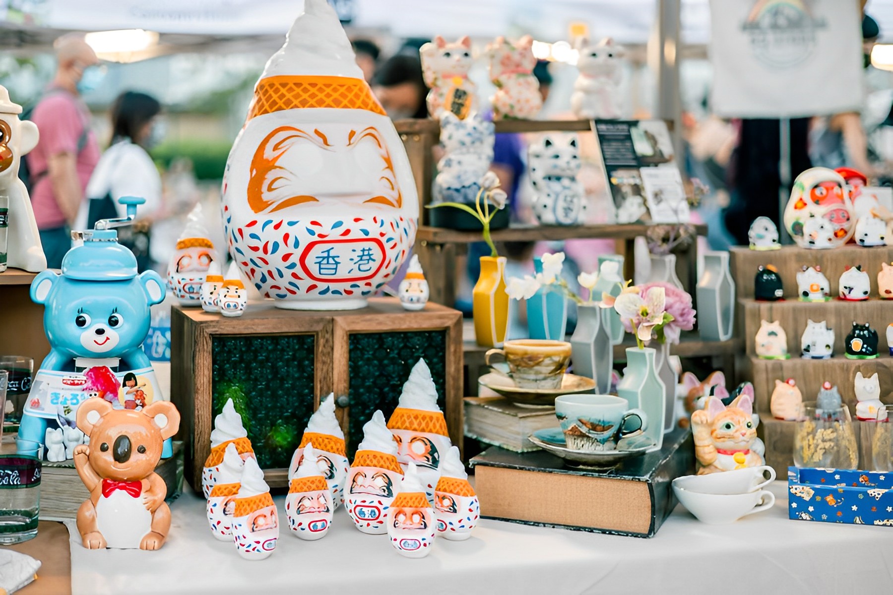 Browse stalls selling creative handmade designs at the SummerFest x LOCOLOCO Market.