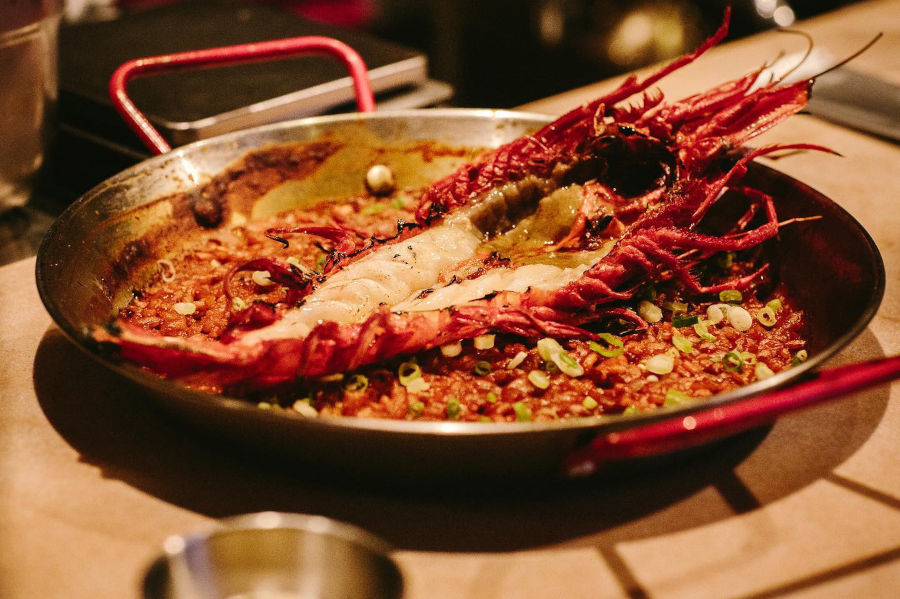 paella with lobster from 22 ships hong kong