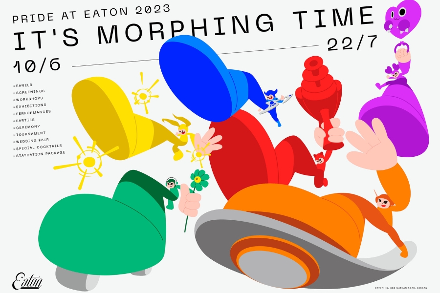 Eaton HK's Pride Month 2023 theme, "It's Morphing Time!", focuses on embracing the power of being queer and rejecting traditional binary thinking in gender and sexuality. 