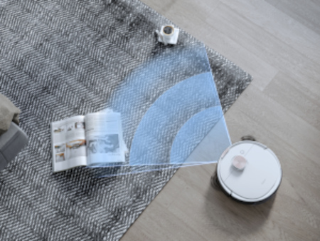 deebot robot vacuum from ecovacs detecting objects in its path