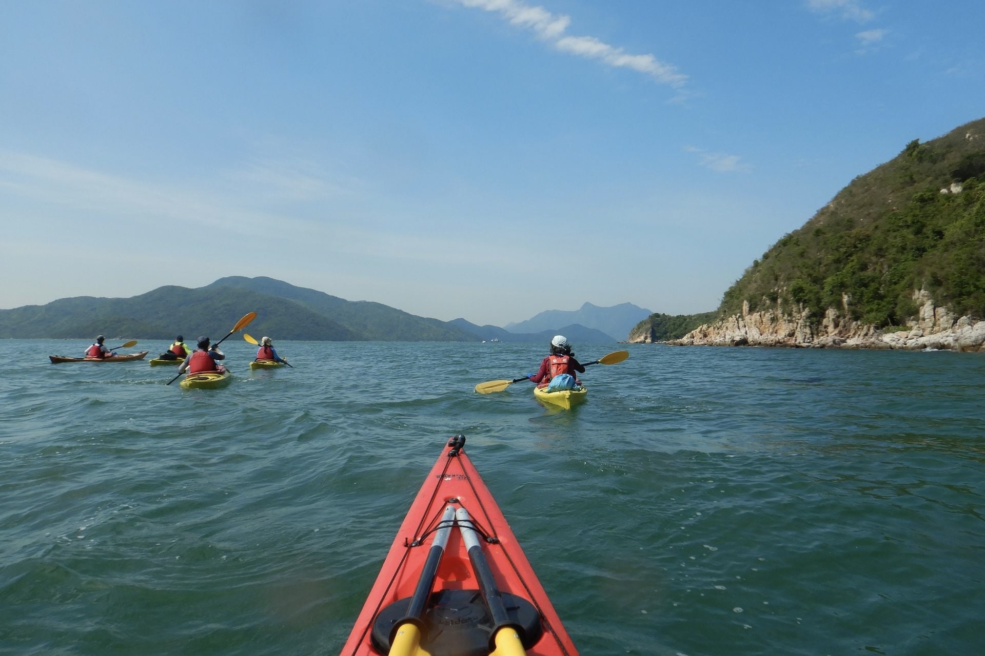 Hong Kong has several open-sea places where you can go kayaking.