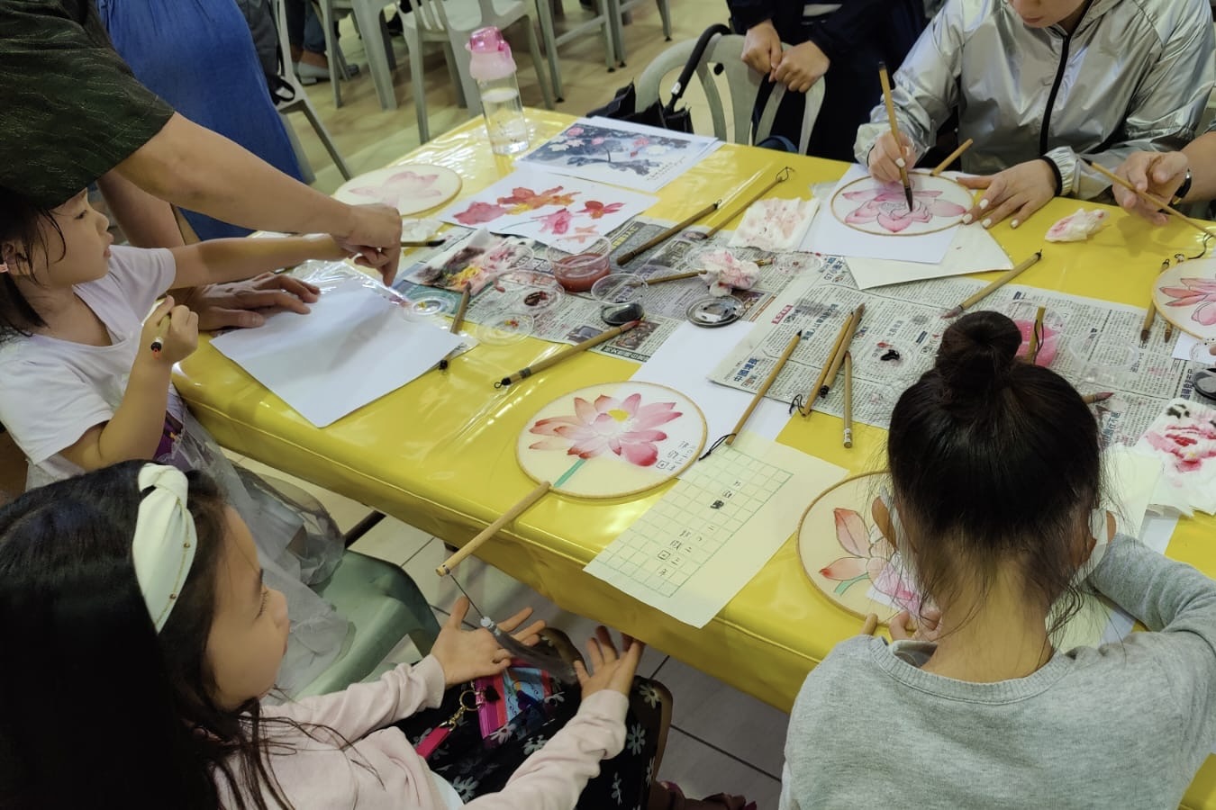 The works created during the children's painting competition will be on display on the Po Lin Monastery premises as part of the Lotus Festival.